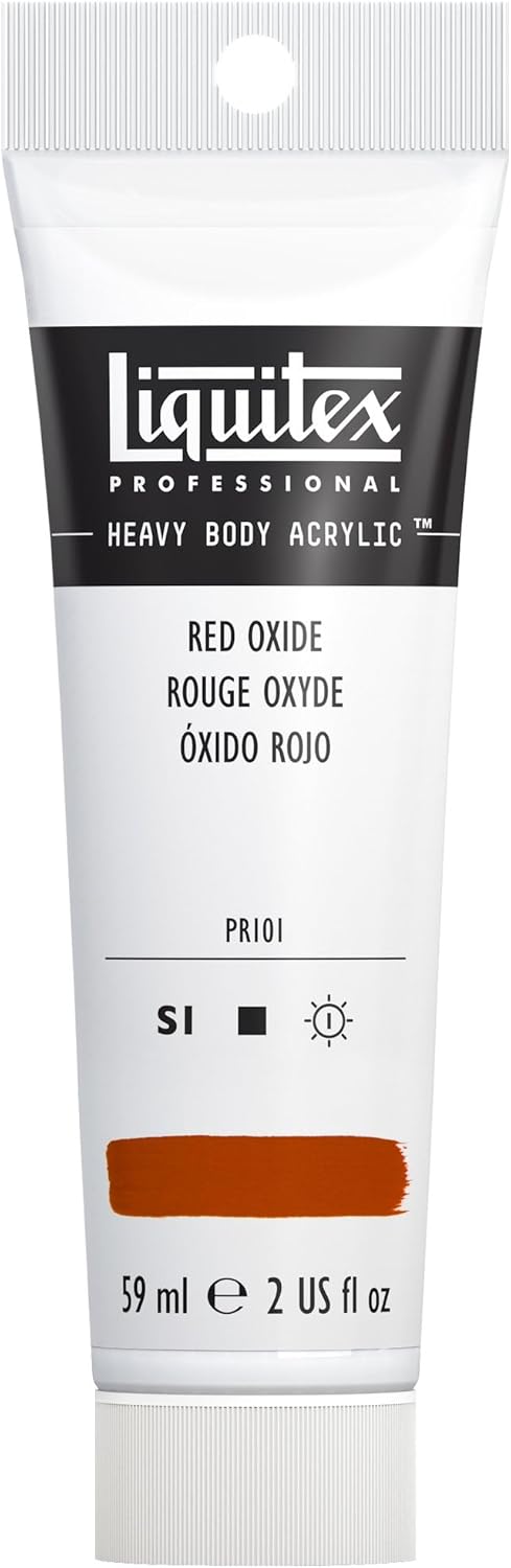 Liquitex Professional Heavy Body Acrylic Paint, 2-oz (59ml) Tube, Red Oxide...