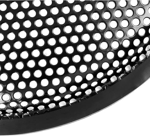 10 inch Speaker Grill, Blck Subwoofer Metal Steel Mesh Speaker Cover, Waffle Protector Guard, Decorative Car Audio Grille with 4 pcs Grills Clamps...