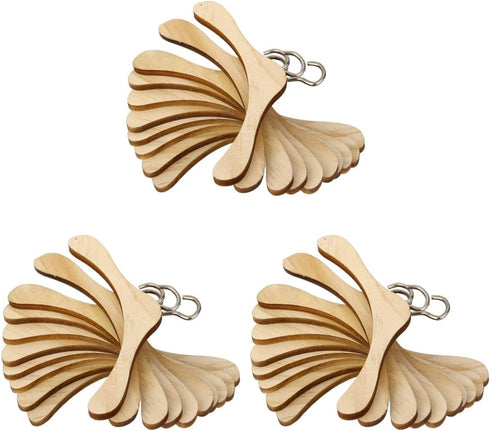 TOYANDONA 30 Pcs Wooden Dolls Clothes Hanger Dolls Wooden Hanger Wood Doll Hangers Doll Clothes Hanger Dollshouse Ornament Robe Hanger Kids Outfit...