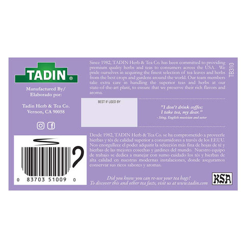 3 PACK Tadin Tea, Pasiflora - Passion Flower Tea, 72 Tea Bags - Relax Mind Muscle Pasiflora...