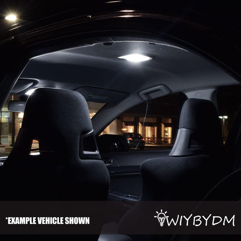 White LED Interior Lights Kit for Hummer H3 2006 2007 2008 2009 2010 Dome Footwell Vanity Mirror Trunk Cargo License Plate Lights Interior LED Lig...