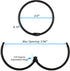 24 Pack Shower Curtain Rings, Rustproof Decorative Metal Round Shower Curtain Hooks for Bathroom Shower Rod (Black)...