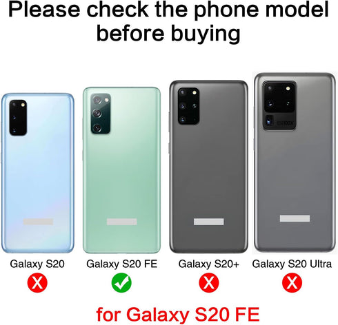 2PCS Galaxy S20 FE Back Rear Camera Lens Glass Replacement, ASDAWN Back Lens Glass for Samsung Galaxy S20 FE 6.5 inches All Carriers with Installa...
