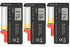 3PCS Digital LCD Battery Tester Checker Universal Battery Tester Monitor for AA AAA 1.5V 3.7V 1.2~4.8V 9V Batteries,Household Battery Life Level T...