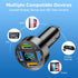 4 Ports USB Car Charger Adapter, Auto Portable PD 3.1/QC 3.0 Fast Charge Cigarette Lighter with Flush Fit Charging Plug, Compatible with iPhone 14...