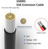 GSRECY 10AWG SAE to SAE Cable 2.95ft - Solar Panel Battery Extension for Automotive, RV, Motorcycle, Tractor...