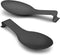 LIANYU Stainless Steel Black Spoon Rest Set of 2, Spatula Ladle Spoon Utensil Holder for Kitchen Counter Stove Top, Dishwasher Safe...