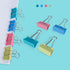 Medium Binder Clips 1.25 inch length, Colorful, for Office (40 Pcs)...