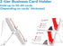 Acrylic Business Card Holder, 2-Tier Business Card Display, Clear Business Cards Stand for Desk & Counter, 1 Pack...