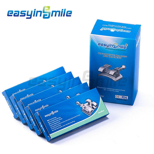 Dental Orthodontic Metal Brackets Braces Mini Roth/MBT (MBT 022 345 Hooks)...