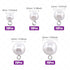 Swpeet 90Pcs 8mm 10mm 12mm 14mm 16mm White Pearl Bead Cap Half Ball Dome Metal Circle Hook Buttons Assortment Kit for Crafting Sewing Scarpbooking...