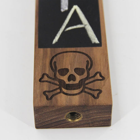 Sports Bar Beer Keg Tap Handle, Zombie Keg Handles for Bar Brewery, Walnut Wood with Chalkboard, 8" L X 2" W...