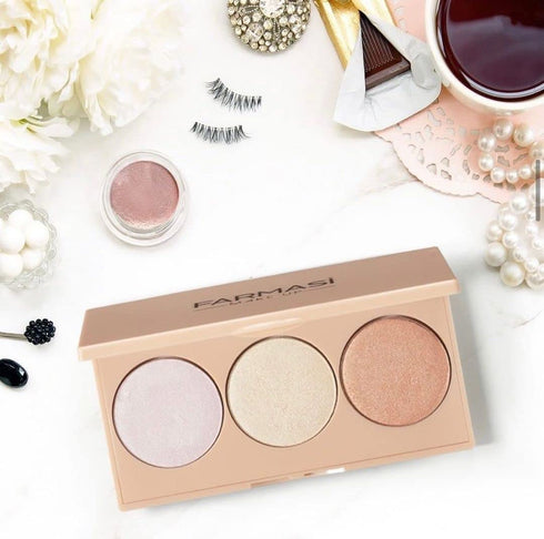 FARMASI- PEACH BITE bronzer- 3 in 1 PALETTE...