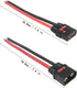Qs8 Connector with 7.4 inches 10gauge Silicone Wire Anti-Spark Connector Set (2 Pack) Male & Female 500A Burst/Gold Plated 8MM Bullets...