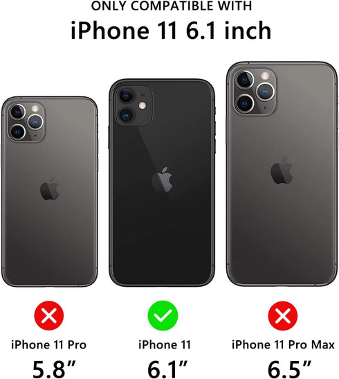 for iPhone 11 Waterproof Case with Built-in Screen Protector, Shockproof Dustproof Full Body Protective IP68 Waterproof Phone Case for iPhone 11 6...