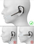 New bee Bluetooth Headset 24Hrs Talktime CVC8.0 Dual Mic Noise Cancelling Bluetooth Earpiece V5.2 Wireless Headset for Cell Phone/iPhone/Android/D...