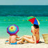 Umbrella Hat, 27" Diameter Rainbow Umbrella Hats, Hands Free Fishing Umbrella Cap Sunhat, Head Umbrella Hat for Kids, Men & Women, Headwear Umbrel...