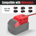 Power Wheels Battery Adapter with USB Ports & XT60 Port, Fit for Milwaukee 18v Battery, Power Adapter for Mobile Devices, Electric Vehicles, DIY P...