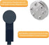 Heavy Duty Magnetic Hook, Magnetic Tool Holder, Magnetic Garage Hooks, Extension Cord Strap for Cable, Rope, Wire Storage in Garage,Workshop,RV,Pi...