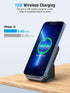 QiSa Portable Charger, PD 30W Fast Charger Foldable Wireless Power Bank with USB-C Port, Mag-Safe Battery Pack Only for iPhone 15/14/13/12 Series ...