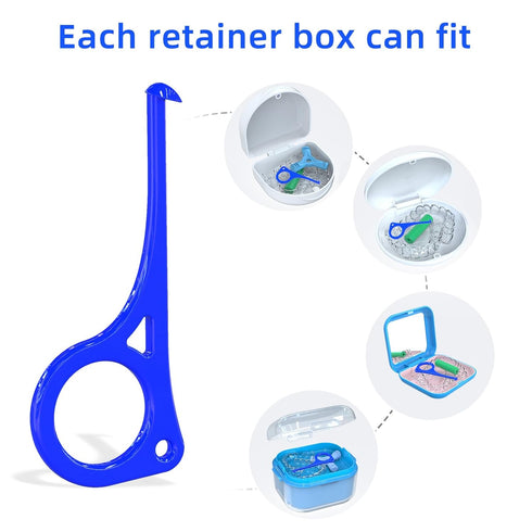 Aligner Removal Tool, 5 Invisible Braces Removal Tools, Retainer Remover Tool, Suitable for Removing Braces, Trays, Retainers, Dentures and Aligne...
