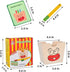Wooden French Fries Sorting & Stacking Toys for Toddlers, Montessori Toys for 3 Year Old, Preschool Educational Toys to Develop Fine Motor Skills...