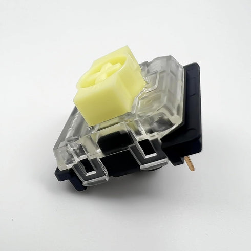 Gateron KS-33 Low Profile Banana Keyboard Switches,Tactile RGB LED 3-Pin 65gf Factory Pre-lubed for MX Mechanical Keyboard (Banana 72Pcs)...