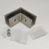 90 Degree Sleeve Over Shower Glass Clamp, Glass Shower Door Right Angle Connector for Bathroom or Showroom, 90 Degree Shower Glass to Glass Clamp,...