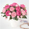 Artificial Peony Flowers Silk Peony Rose Real Touch Fake Flowers 3pcs Single Stem with 5 Heads Bouquet for Home Wedding Party Decoration (Pink)...