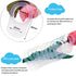 10 Clean Food Grade Transparent Silicone Adapter Rings Holder for Button Style Maam Dummy Baby Pacifier Soother Teething Ribbon Clip...