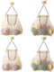 hatisan Reusable Hanging Storage Mesh Bags Durable & Strong Fruit and Vegetable Mesh Bags/Pulling resistance Storage Tote Bags for Garlics, Potato...