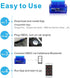 Panlong OBD2 Scanner Bluetooth OBDII Diagnostic Tool Car Code Reader Turn Off Check Engine Light Support Android Torque App......