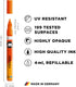 Molotow MO127232 One4All 127HS # 219 Neon Green Fluorescent Marker Pen 6 Pack...