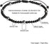 Black Agate/Terahertz Adjustable Ankle Bracelets for Women Spiritual Real Crystals Beaded Anklet Handmade Beach Foot Simple Jewelry...