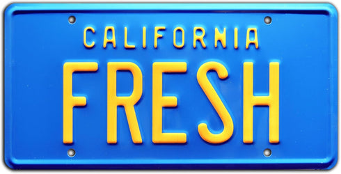 Fresh Prince of Bel Air | Fresh | Metal Stamped License Plate...