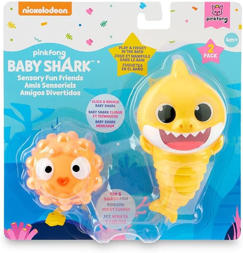 Baby Shark Sensory Fun Friends, 2 Pack, Fidget Toys, Develop Sensory Skills (4+ Months)...