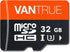 Vantrue 32GB microSDHC Card with Adapter, U3, UHS-I High Speed SD Card for Dash Cams & Home Security System Video Cameras...