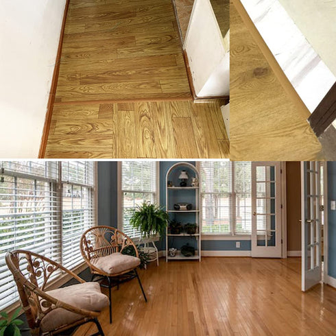 Self Adhesive Flat Floor Transition Strip, PVC Laminate Floor Strip Carpet Transition Strip Floor Threshold Divider Strips, Flooring Edge Trim (5M...