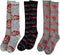 NECA Twilight Eclipse Movie-Themed Socks - 3 Count, Unisex-Adult, One Size Fits All, Red Grey Black, Cartoon, Halloween, Christmas, Birthday, Crew...