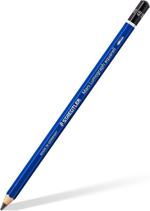 STAEDTLER Mars Lumograph Graphite Watercolor Pencils Kit, Set of 3, Includes Watercolor Brush, 100A-SBK4...