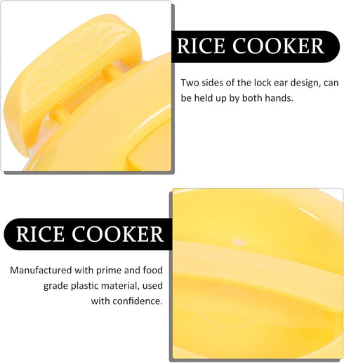 Microwave Food Container Microwave Rice Cooker Food Container: 1L Pasta Cooker Maker Oven Rice Cooker Steamer Microwave Cookware for Rice Chicken ...