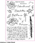 Flowers Mail Clear Stamps for Card Making Vintage Letter Transparent Silicone Stamp DIY Scrapbooking Supplies Embossing Paper Card Album...