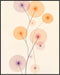 Posterizer 1 pcs-minimalist dainty flowers in orange and purple art 5-Abstract & Modern Art-Floral & Botanical Art-Chic Home Decor- unframed wall ...