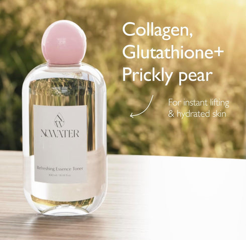 Refreshing Essence Toner | Hydrating Facial Toner | Glass Skin Barrier | Hydrolyzed Collagen, Niacinamide, Glutathione | Korean Skin Care for Face...