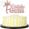 PALASASA Princess Birthday Party Cake Topper - Crown Girl Theme Baby Shower Birthday Party Cake Decoration Supplies (Rose gold)...