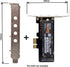 Cablecc Low Profile PCI-E 3.0 x4 Lane to M.2 NGFF M-Key SSD Nvme AHCI PCI Express Adapter Card...