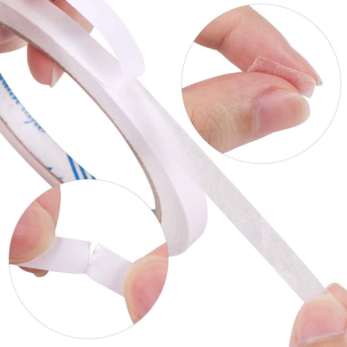 CABAX 4 Rolls Double-Sided Tape Adhesive Sticky Tapes for Scrapbooking, Photos, Invitation Cards, Paper, DIY Crafts and Office School Stationery S...