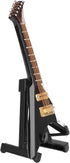 Pssopp Wooden Miniature Electric Guitar Mini Black Musical Instrument Miniature Dollhouse Guitar Model with Stand and Case for Dollhouse Decoratio...
