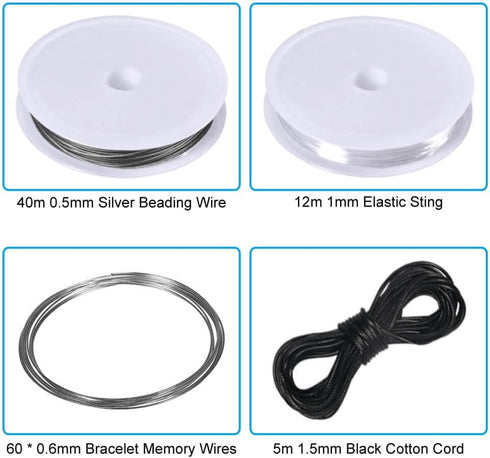 PAXCOO Jewelry Making Supplies Kit - Jewelry Repair Tool with Accessories Jewelry Pliers Jewelry Findings and Beading Wires for Adults and Beginne...