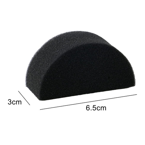 Bowitzki Face Paint Sponges Face Painting Half Moon Black Sponges High 12 Pieces for Art Work and Body Paint...